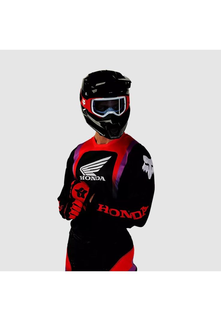 Polera Moto 180 Honda Multicolor Fox-3