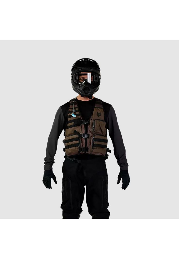 Chaqueta Chaleco Moto Legion Tac Cafe Fox-1