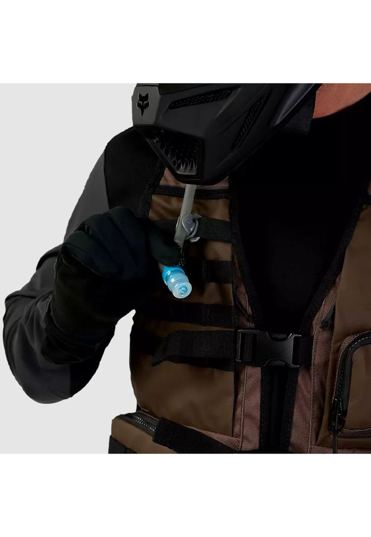 Chaqueta Chaleco Moto Legion Tac Cafe Fox-4