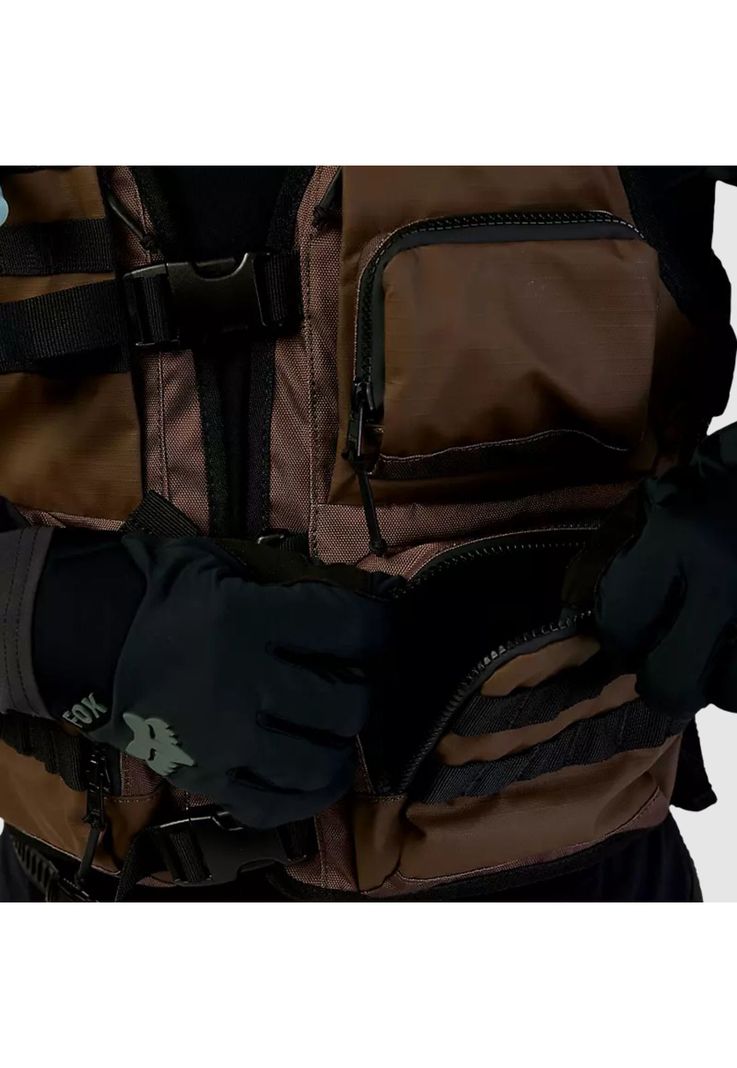 Chaqueta Chaleco Moto Legion Tac Cafe Fox-5