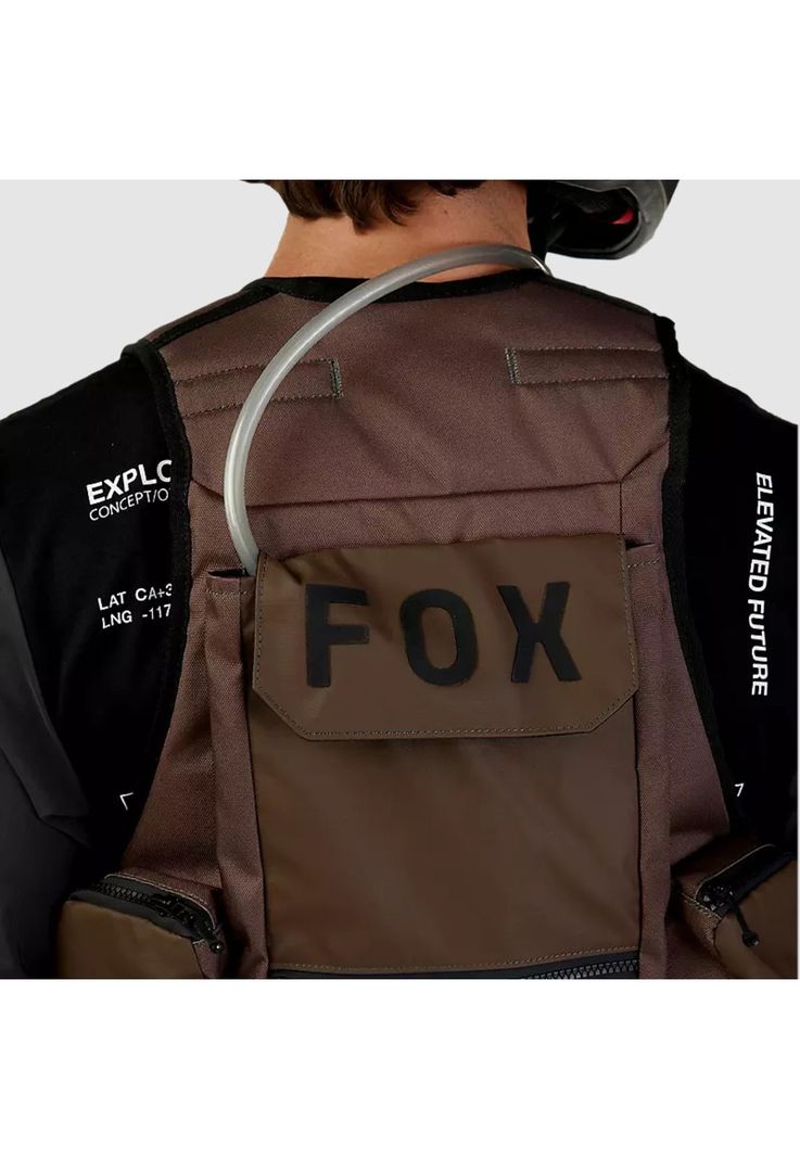 Chaqueta Chaleco Moto Legion Tac Cafe Fox-6