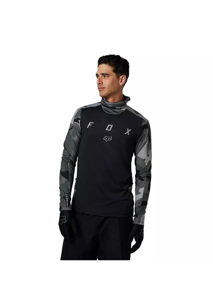 Polera Moto Ranger Drive Camo Negro Fox-4