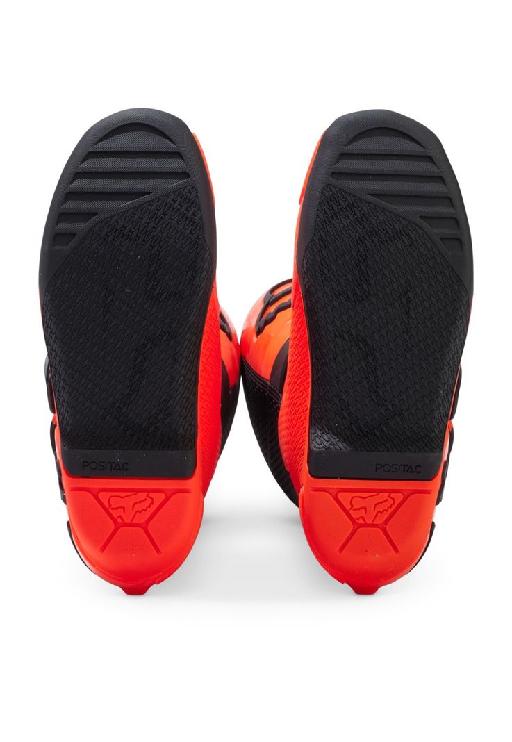 Botas Moto Niño Comp Naranjo Fluor Fox-4