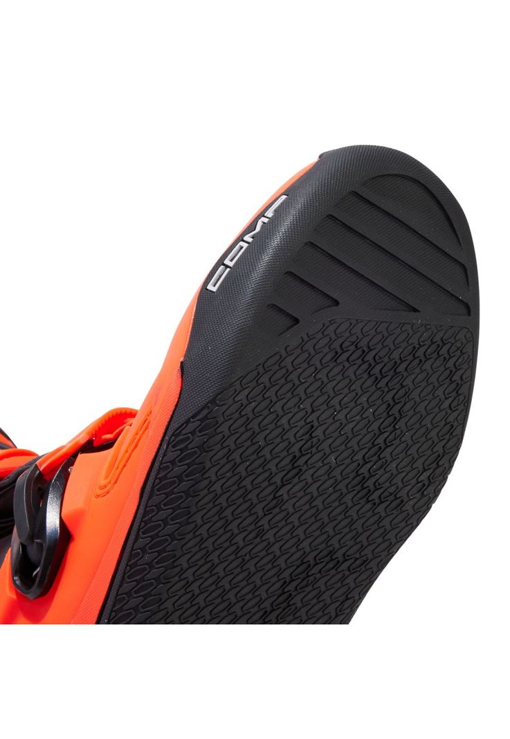 Botas Moto Niño Comp Naranjo Fluor Fox-5