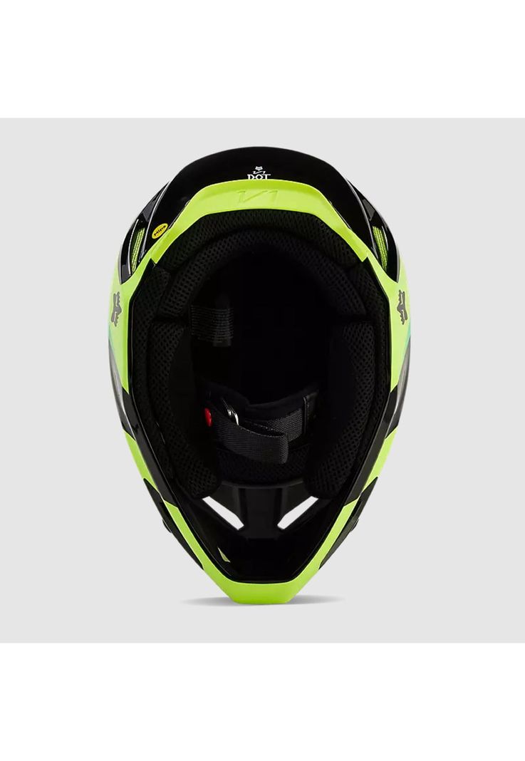 Casco Moto V1 Streak Negro/Amarillo Fox-5