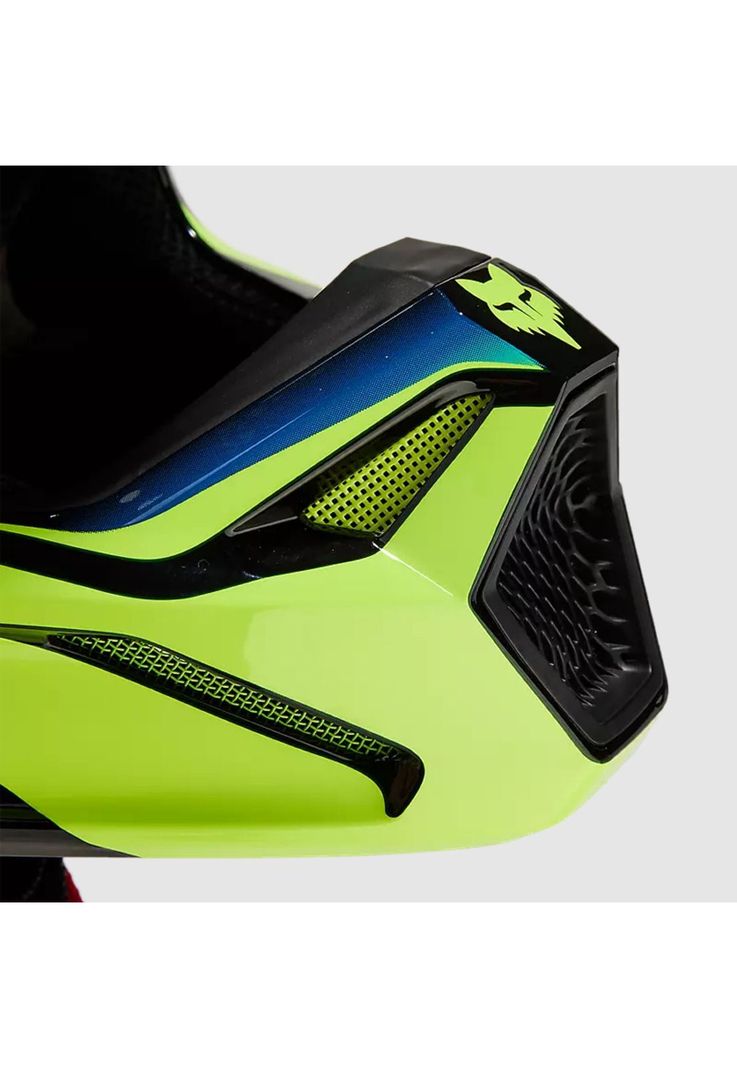 Casco Moto V1 Streak Negro/Amarillo Fox-7