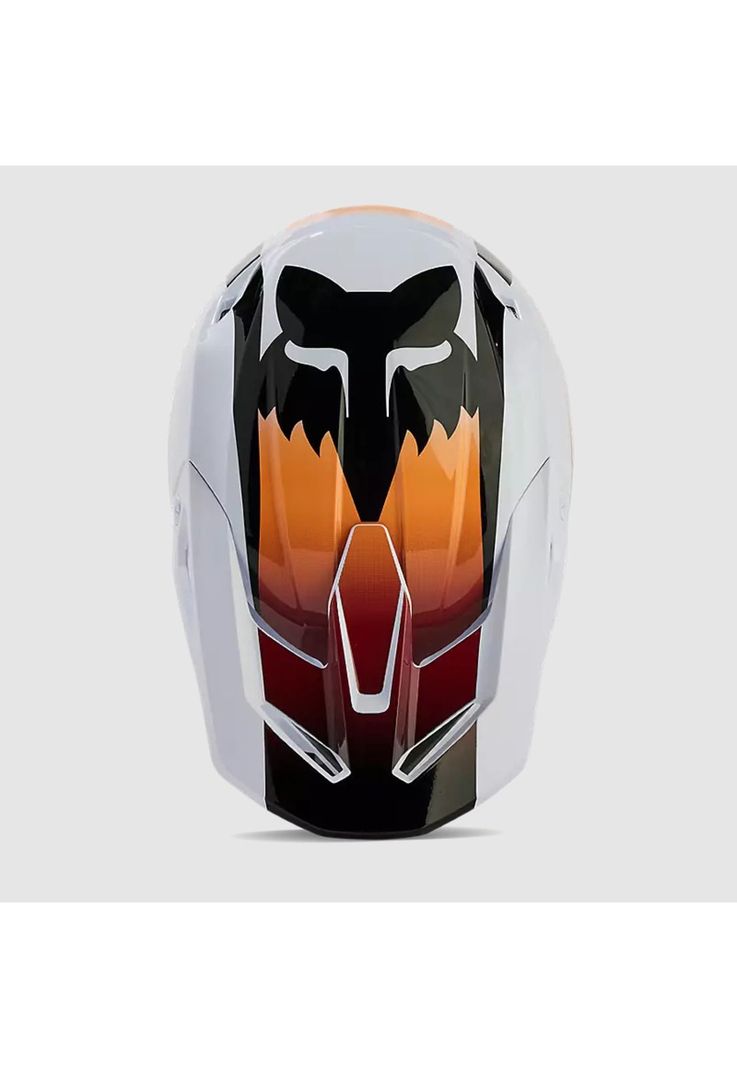 Casco Moto V1 Flora Blanco/Negro Fox-3