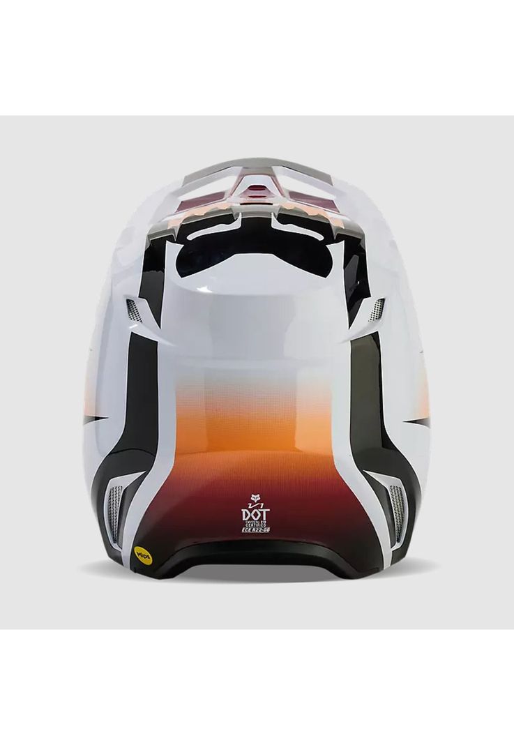 Casco Moto V1 Flora Blanco/Negro Fox-4