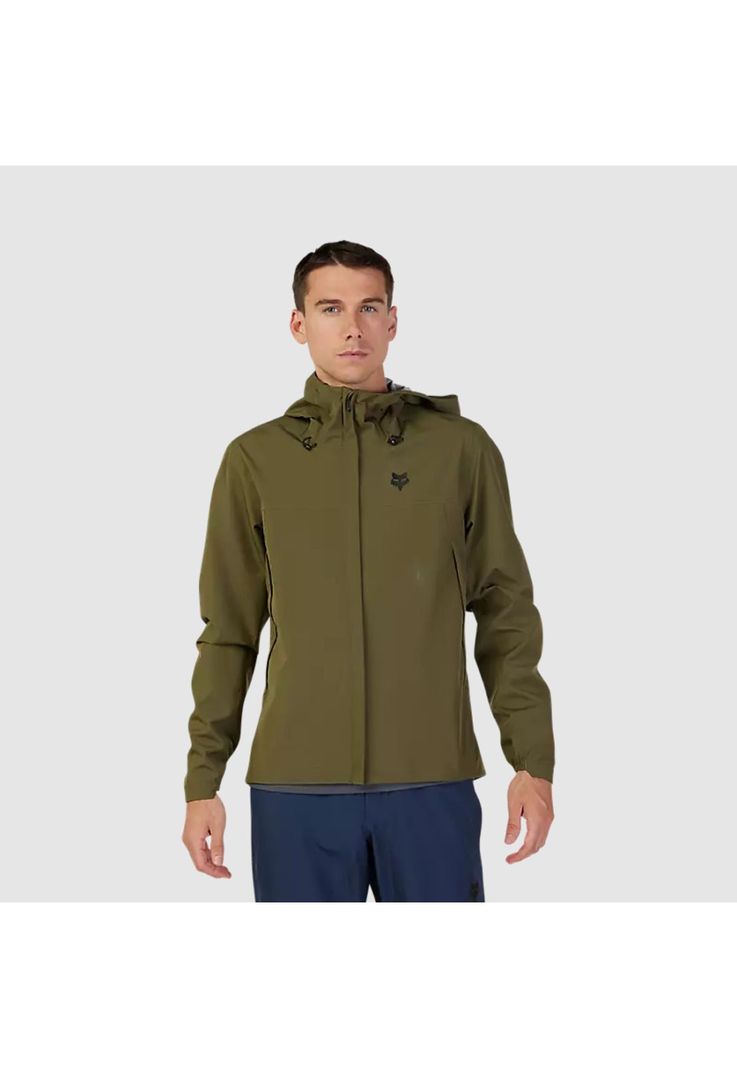 Chaqueta Bicicleta Impermeable Ranger Verde Oliva Fox-1