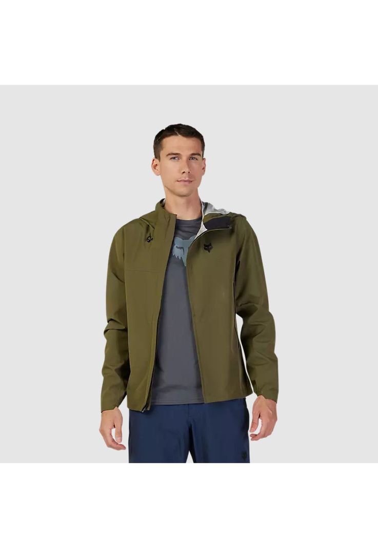 Chaqueta Bicicleta Impermeable Ranger Verde Oliva Fox-3