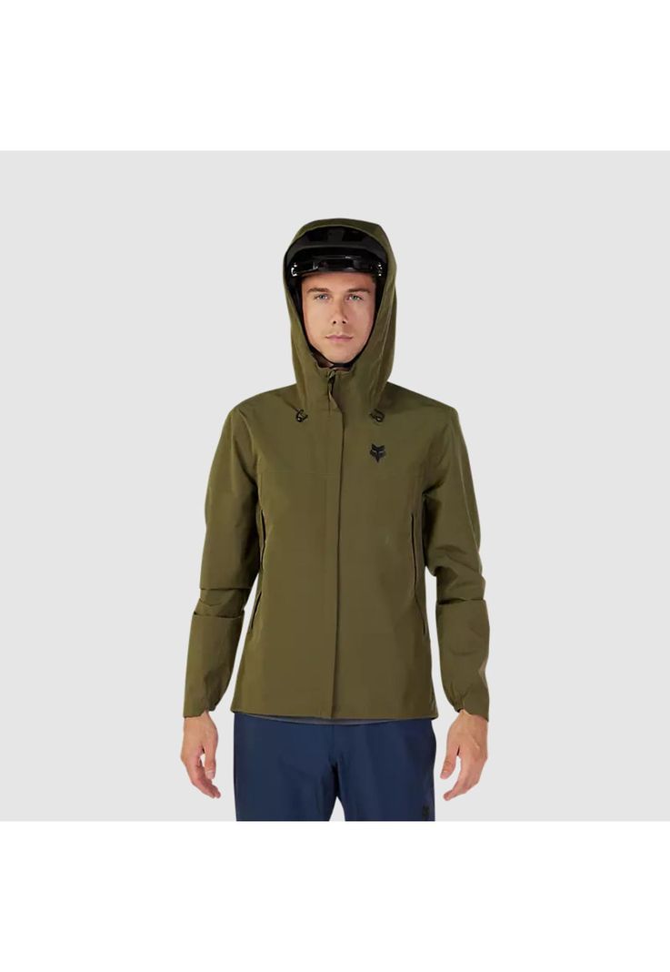 Chaqueta Bicicleta Impermeable Ranger Verde Oliva Fox-5