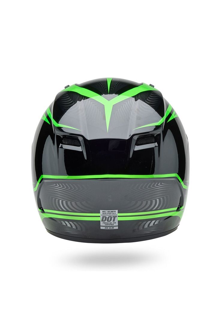 Casco Moto Calle Qualifier Verde Bell-4