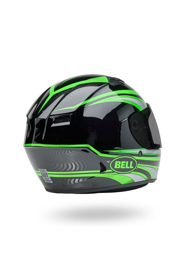 Casco Moto Calle Qualifier Verde Bell-5