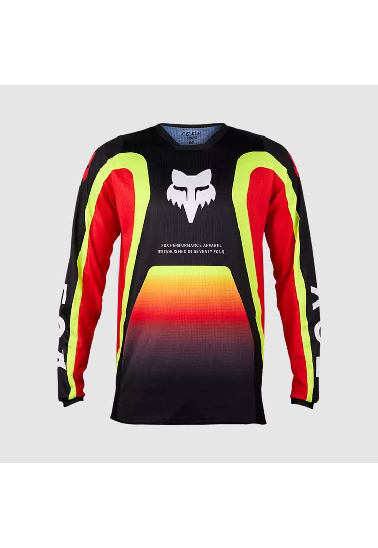 Polera Moto 180 Ballast Rojo/Amarillo Fox-0