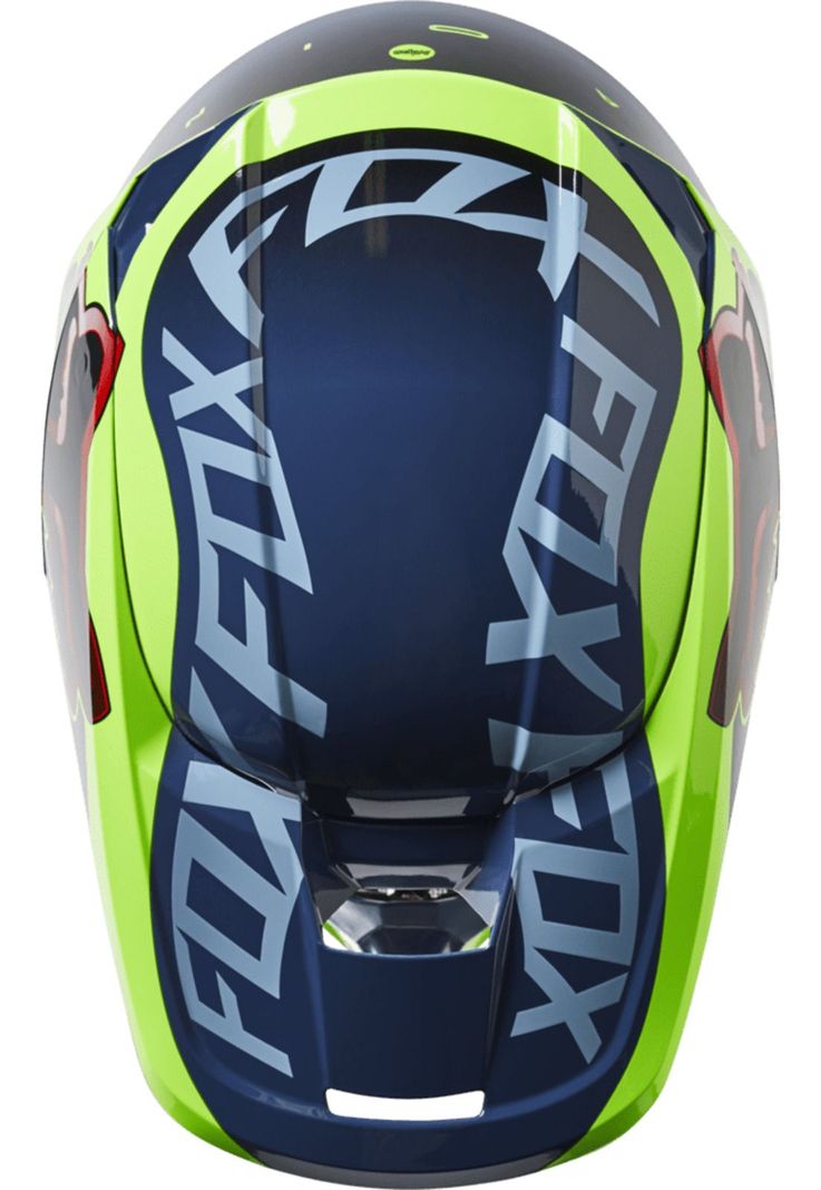 Casco Moto Niño V1 Venz Azul Fox-2