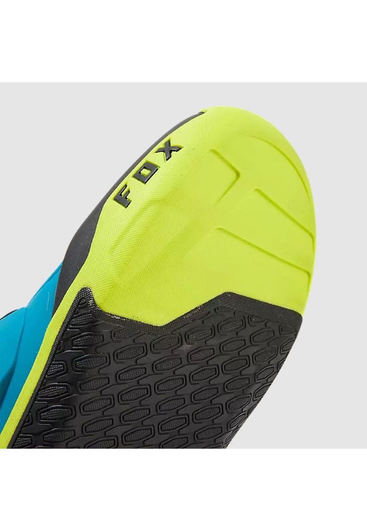 Botas Moto Motion Celeste/Verde Limon Fox-5