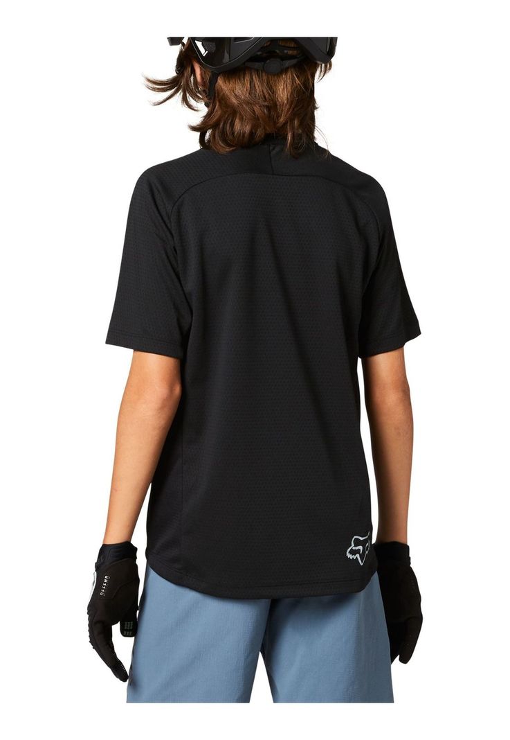 Polera Bicicleta Niño Defend Negro Fox-1