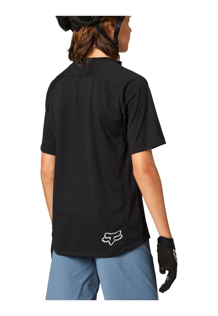 Polera Bicicleta Niño Defend Negro Fox-3