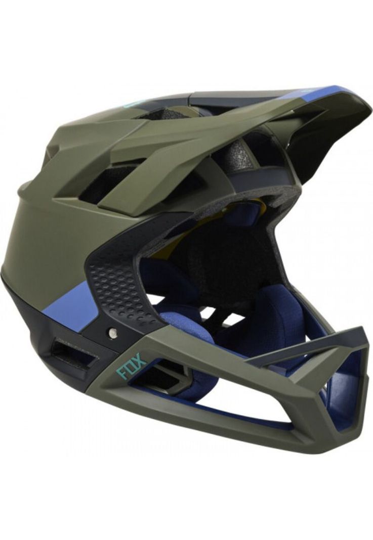 Casco Bicicleta Proframe Blocked Verde Fox-0
