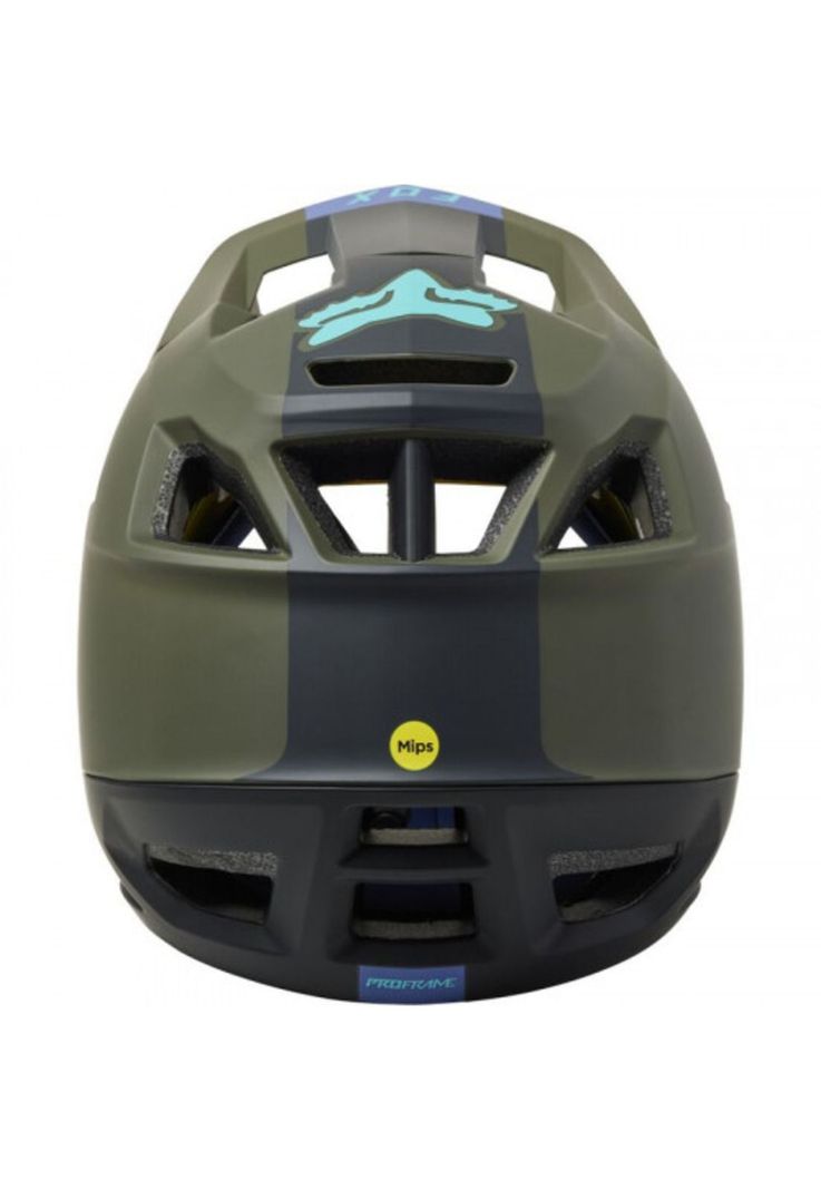Casco Bicicleta Proframe Blocked Verde Fox-1