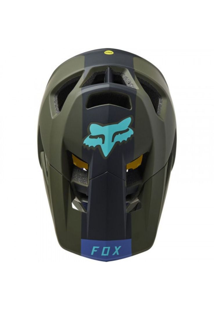 Casco Bicicleta Proframe Blocked Verde Fox-2
