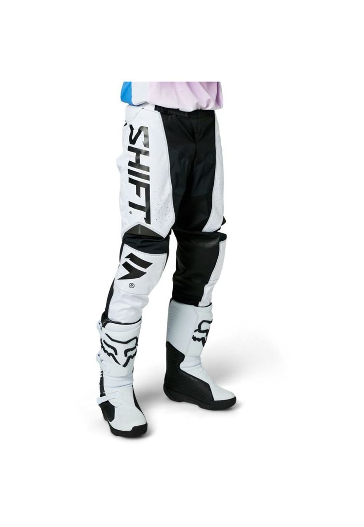 Pantalon Moto White Label Trac Blanco Shift