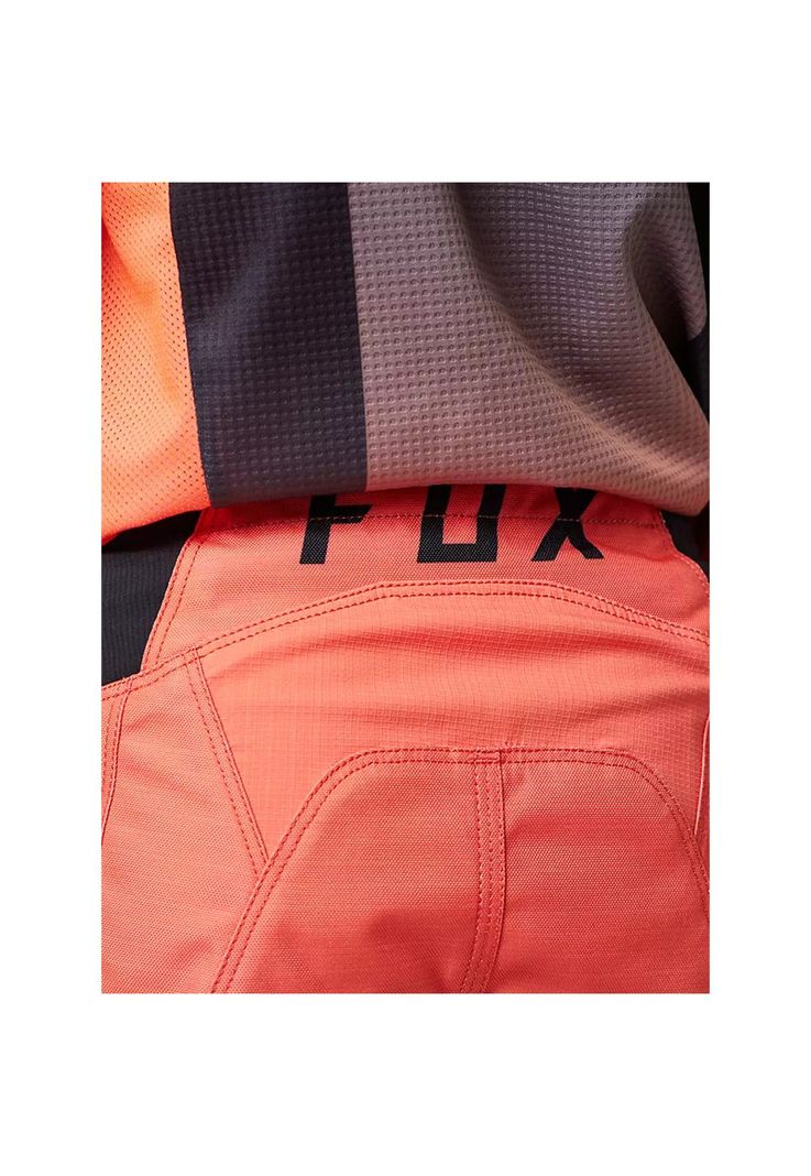 Pantalon Moto Niño 180 Leed Naranjo Fox-3