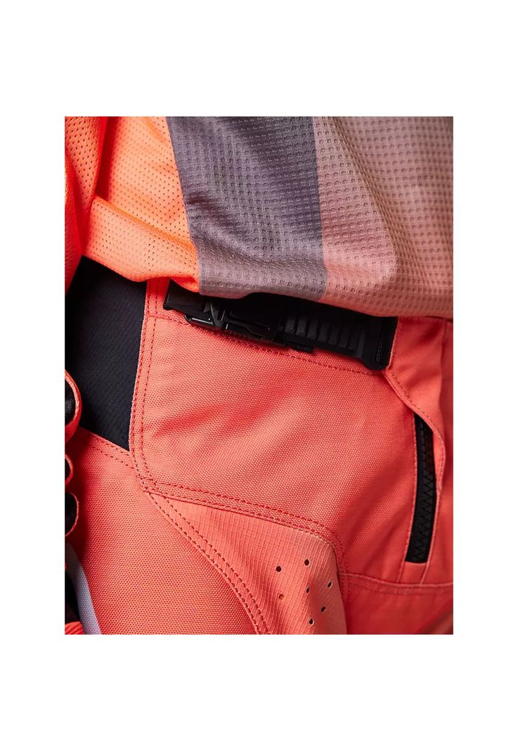 Pantalon Moto Niño 180 Leed Naranjo Fox-4