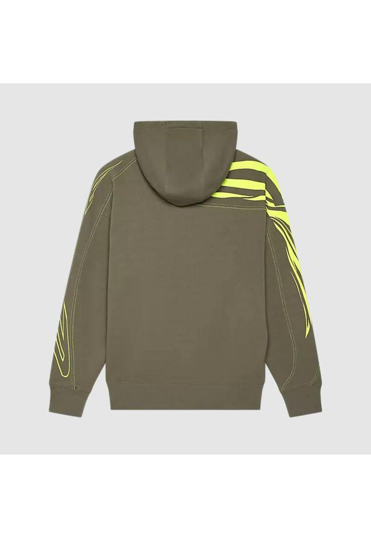 Poleron Lifestyle con Capucha Oversize Elevated Future Verde Fox-1