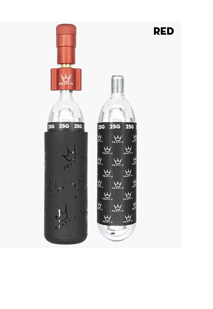 Kit CO2 para Inflado Neumaticos 16G Rojo Peaty´s-0