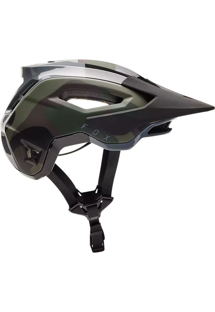Casco Bicicleta Speedframe Pro Camo Verde Fox-0