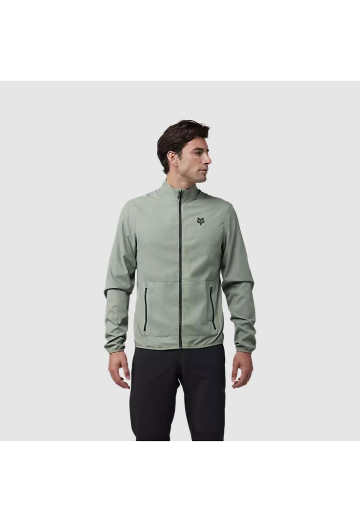 Chaqueta Cortavientos Bicicleta Ranger Verde Fox-2