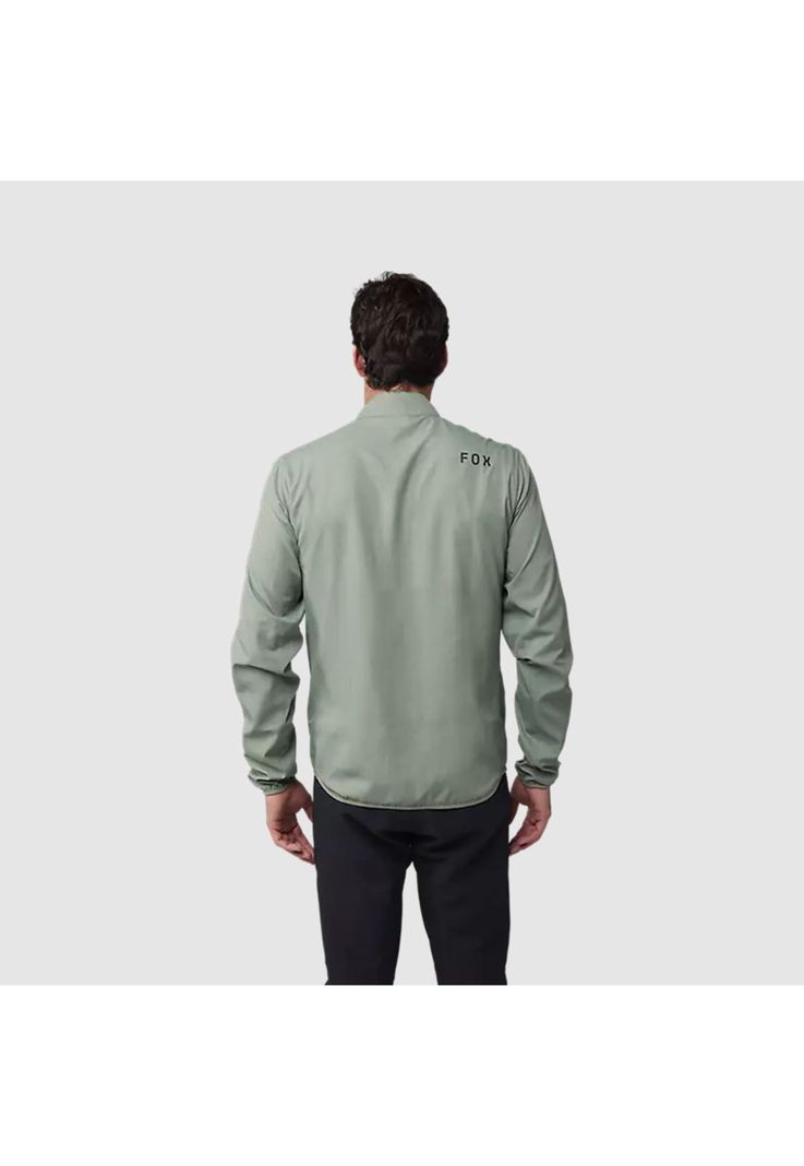 Chaqueta Cortavientos Bicicleta Ranger Verde Fox-3