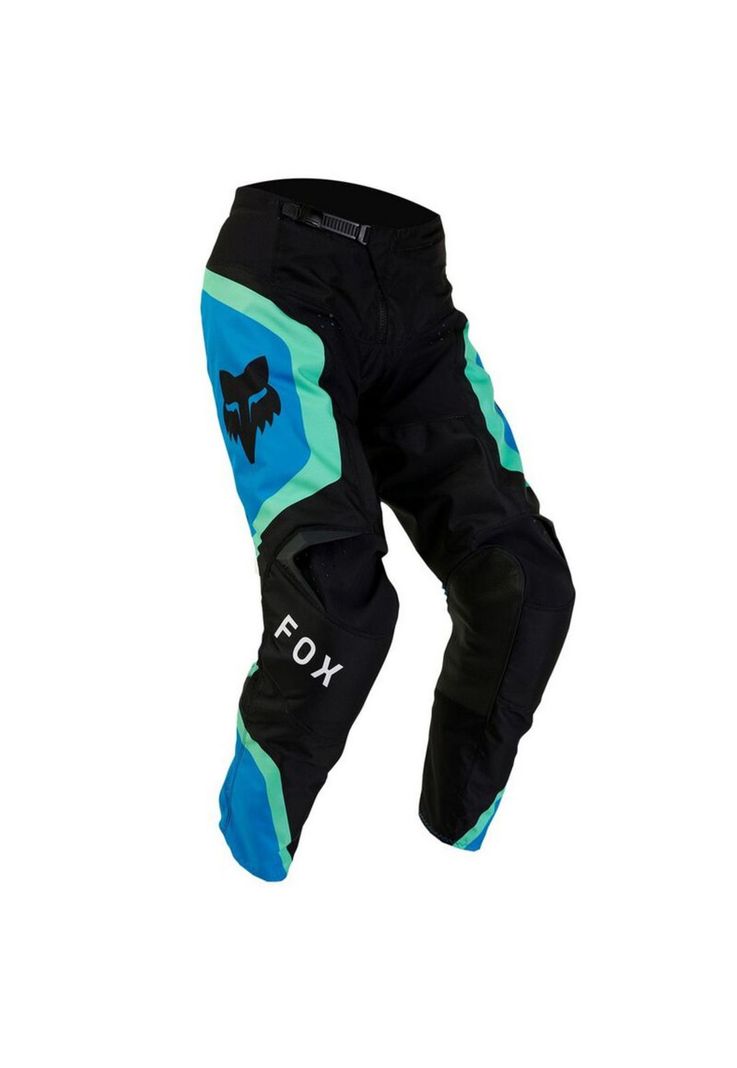 Pantalon Moto Niño 180 Ballast Negro/Azul Fox-0