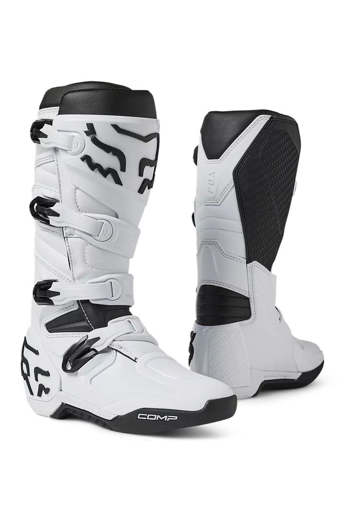 Botas Moto Comp Blanco Fox-0