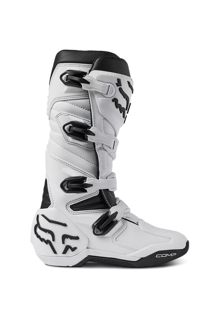 Botas Moto Comp Blanco Fox-1