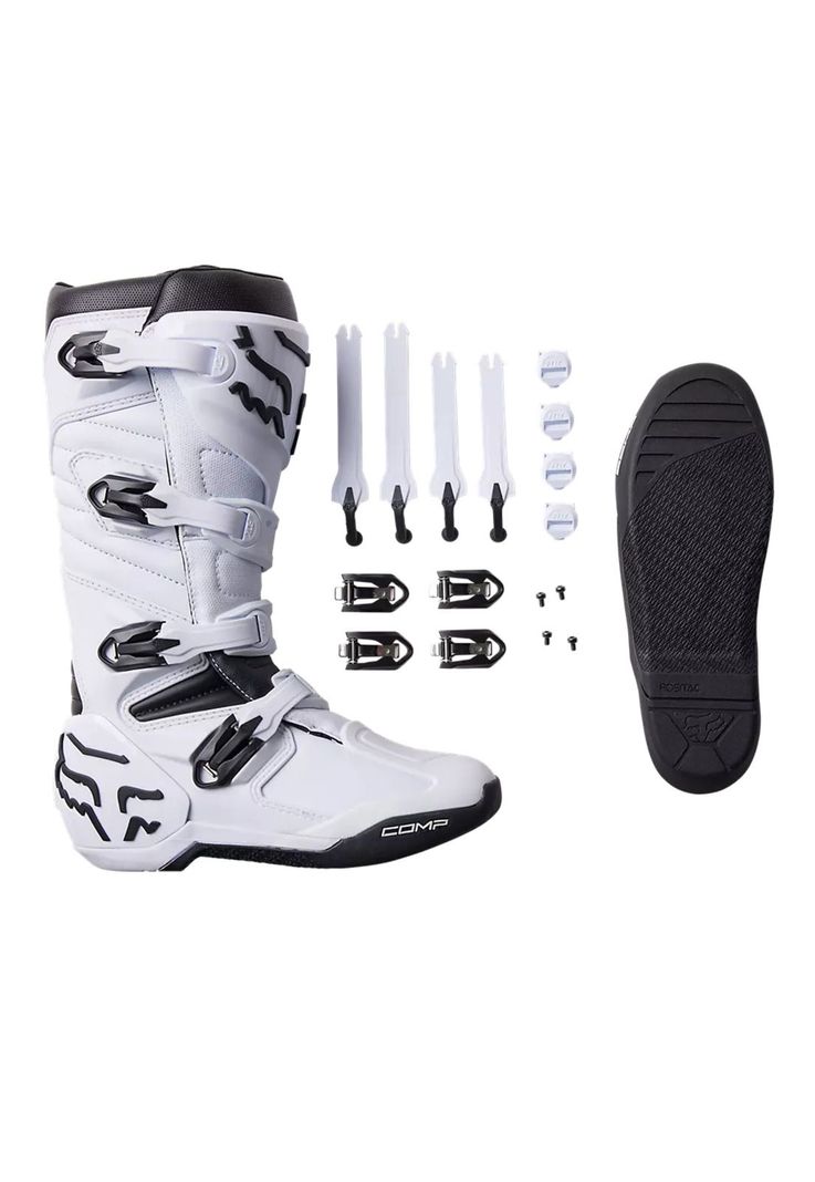 Botas Moto Comp Blanco Fox-9
