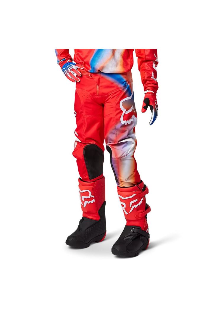 Pantalon Moto Niño 180 Toxsyk Rojo Fox-1