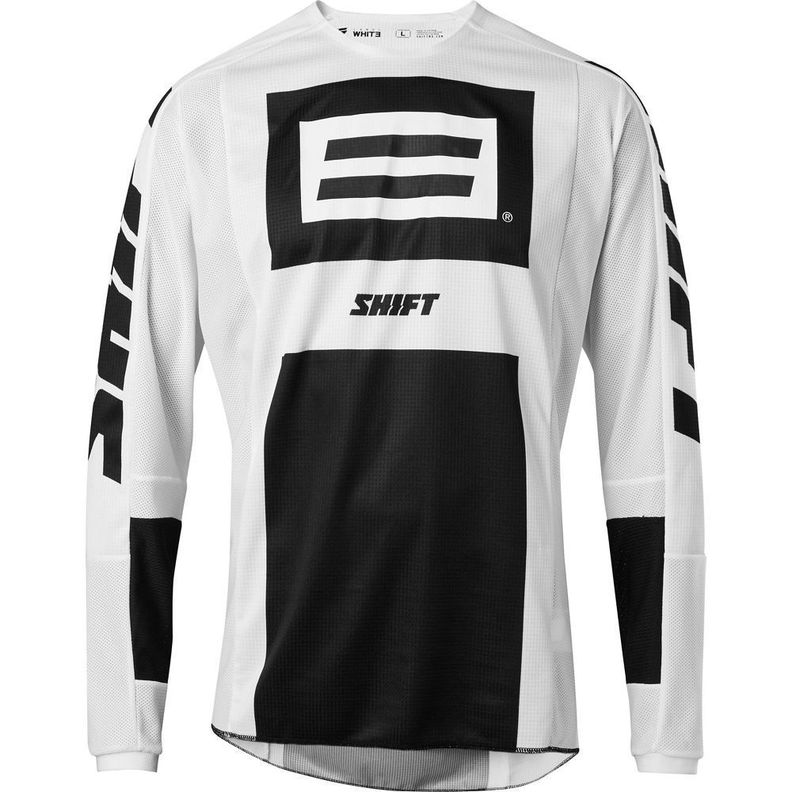 Polera Moto Whit3 Label Archival Negro/Blanco Shift