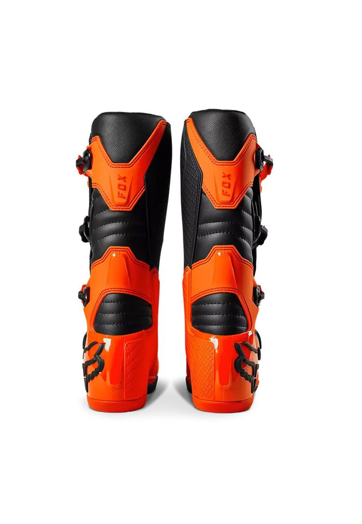 Botas Moto Comp Naranjo Fox-4
