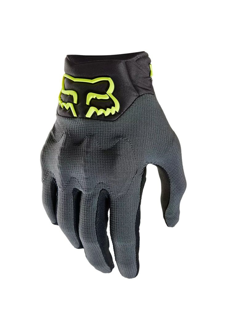 Guantes Moto Bomber LT-CE Gris/Amarillo Fox-0