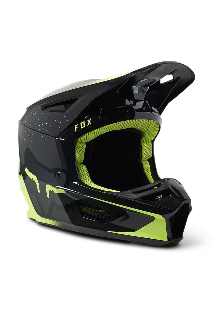 Casco Moto V2 Vizen Amarillo Fox-0