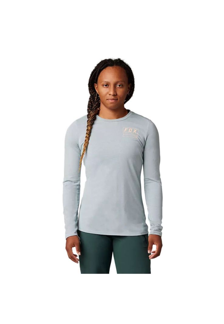 Polera Bicicleta Mujer Manga Larga Ranger Drirelease® Gris Fox-0