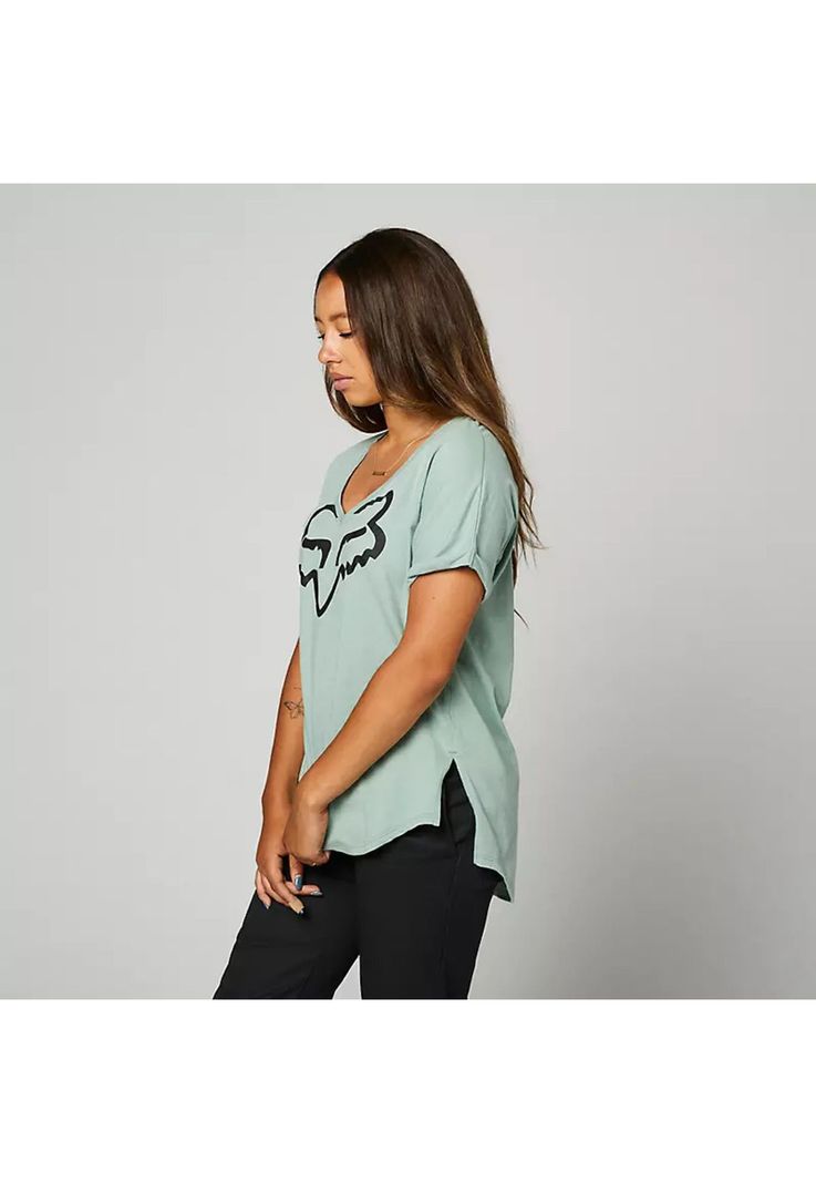 Polera Lifestyle Mujer Boundary Verde Agua Fox-2