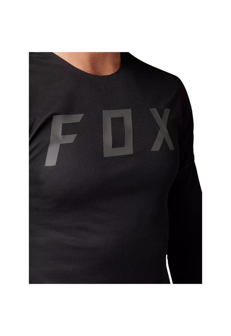 Polera Bicicleta Flexair Pro Manga Larga Negro Fox-3