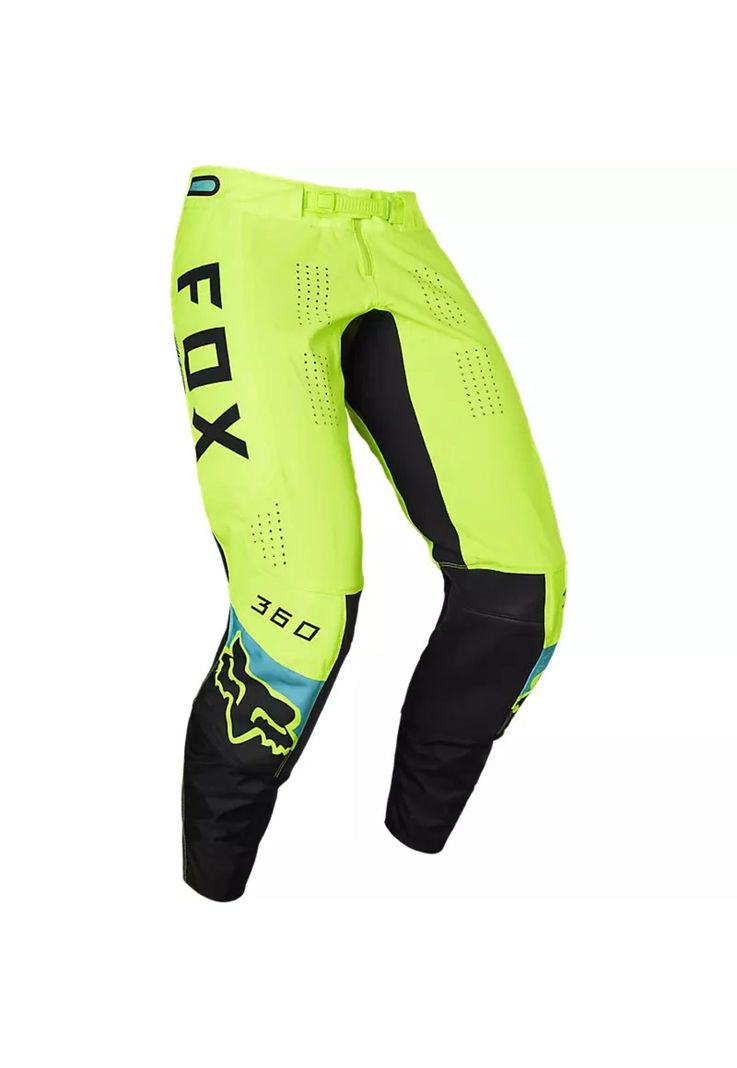 Pantalon Moto 360 Diera Amarillo Fox-0