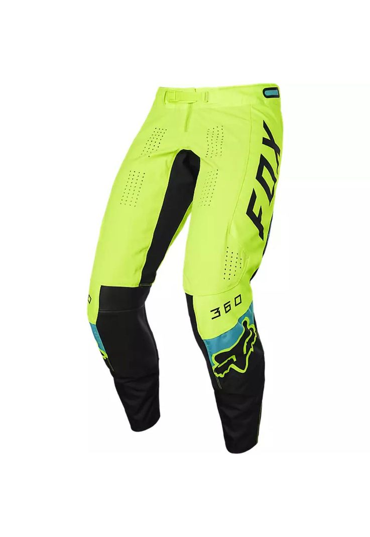 Pantalon Moto 360 Diera Amarillo Fox-1