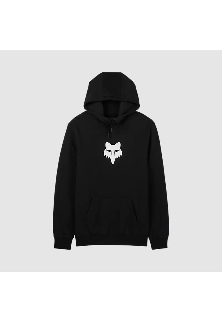 Poleron Lifestyle Canguro Fox Head Negro/Blanco Fox-0