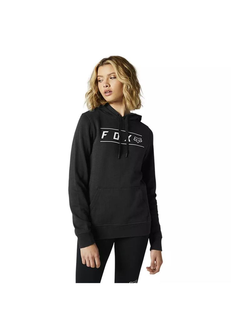 Poleron Lifestyle Mujer Pinnacle Negro Fox-0