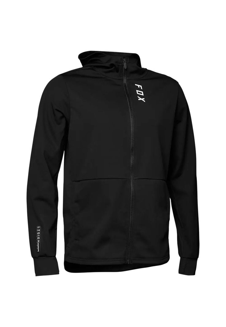 Chaqueta Moto Defend Drive Windblock Zip Negro Fox-0
